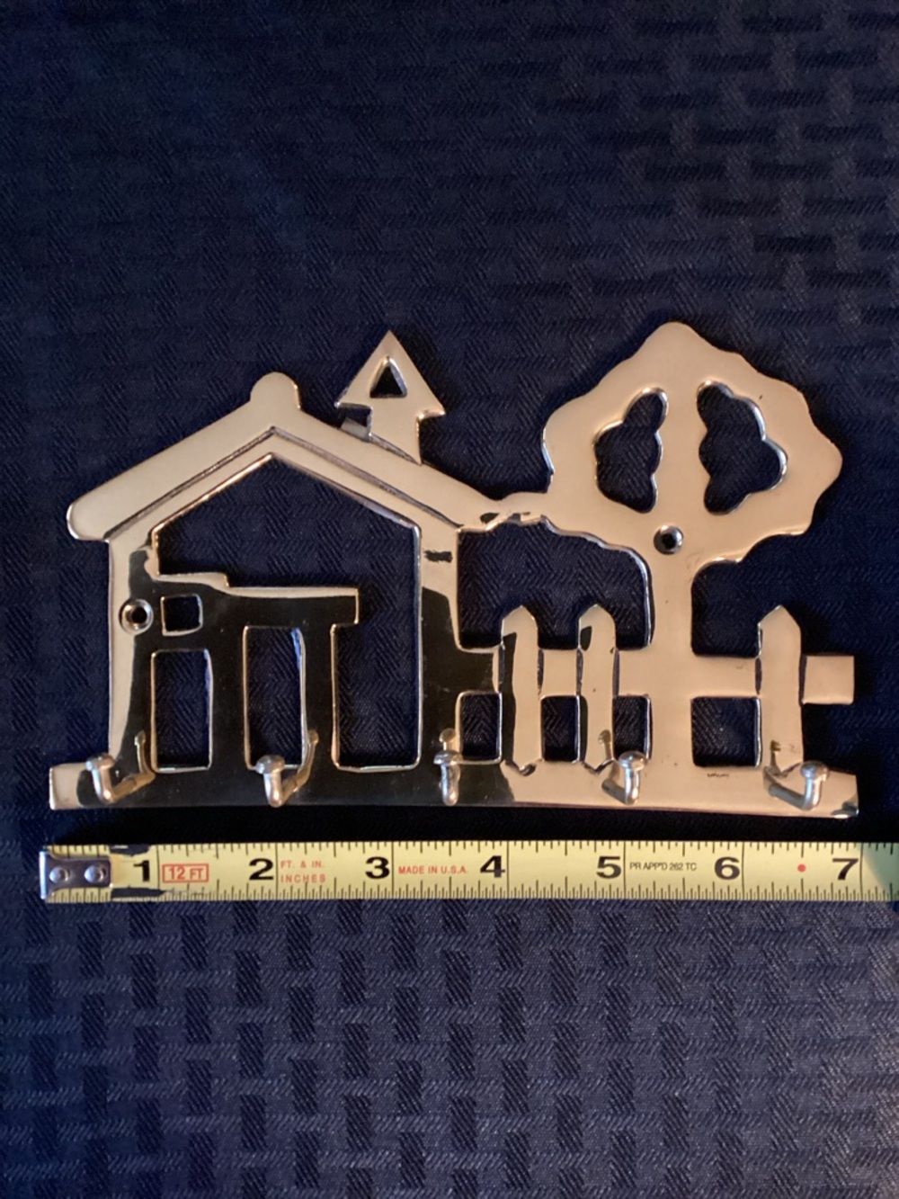 Collectible Vintage Solid Brass Key Organizer